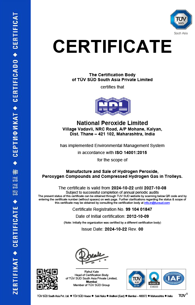Environmental Management System standard - ISO 14001:2015