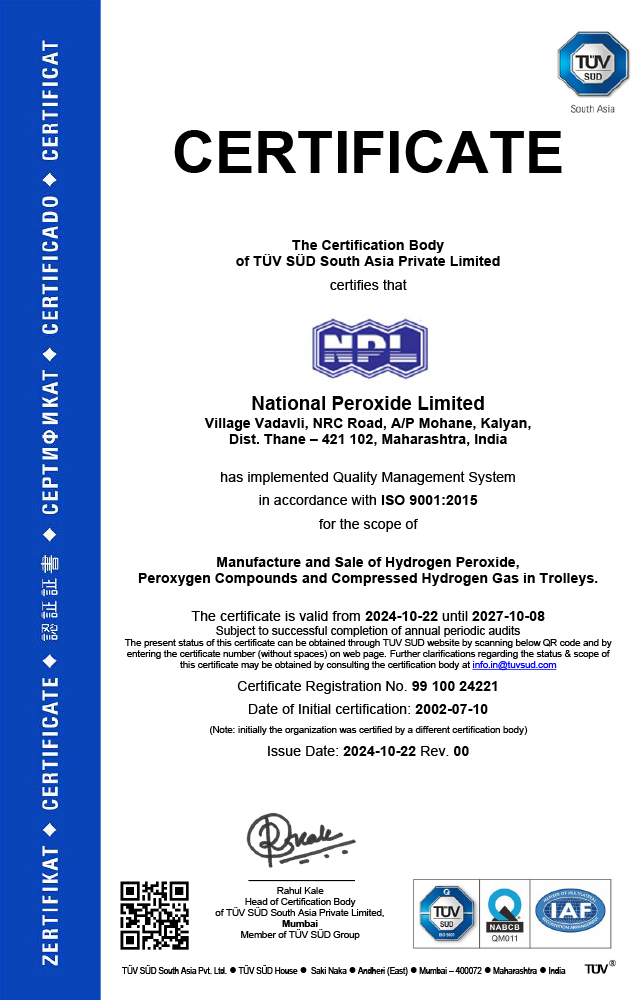 Quality Management System standard - ISO 9001:2015